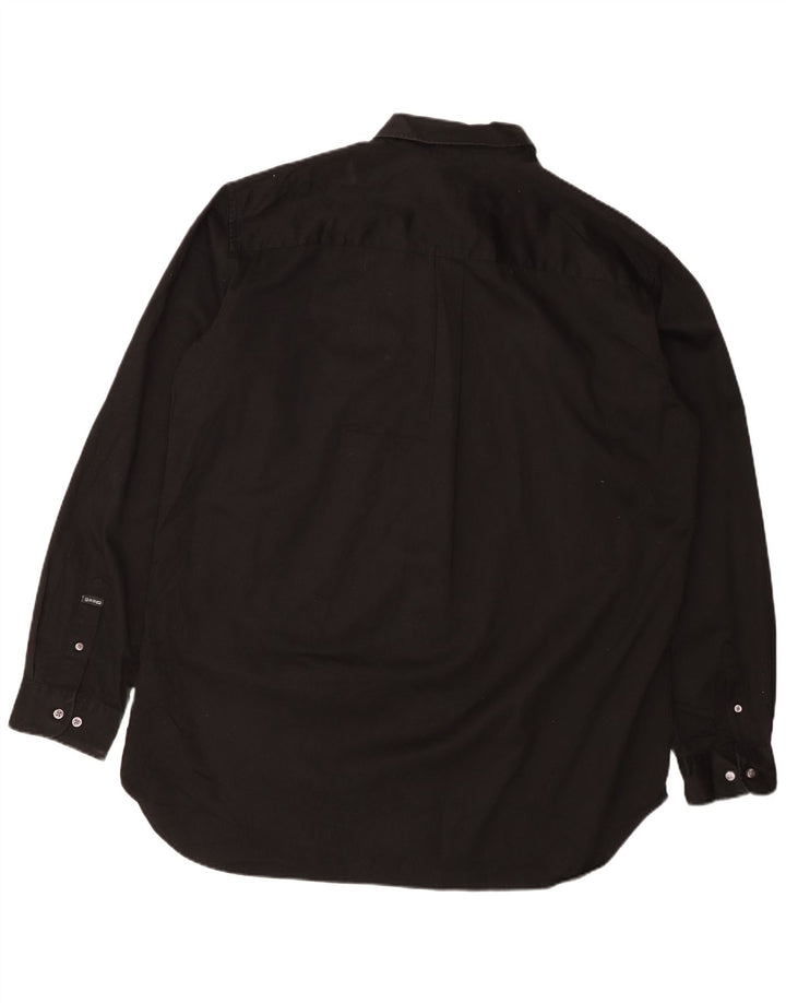 Ανδρικό πουκάμισο Gas 2XL Μαύρο βαμβακερό