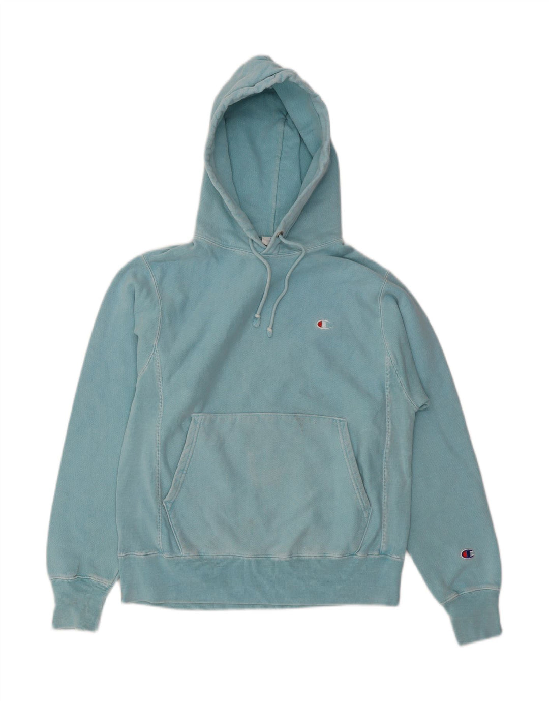 CHAMPION Mens Hoodie Jumper Small Turquoise Cotton Vintage Champion and Second-Hand Champion from Messina Hembry 