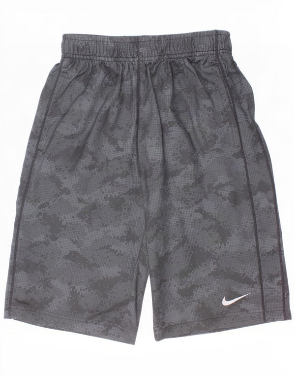 Nike Boys Dri Fit βερμούδα αθλητικό σορτς 12-13 ετών με μεγάλο μαύρο καμουφλάζ