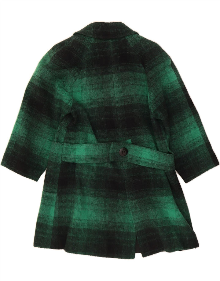 CONFEZIONI DI LUSSO Womens Oversized Overcoat IT 40 Small Green Check Vintage Confezioni Di Lusso and Second-Hand Confezioni Di Lusso from Messina Hembry 