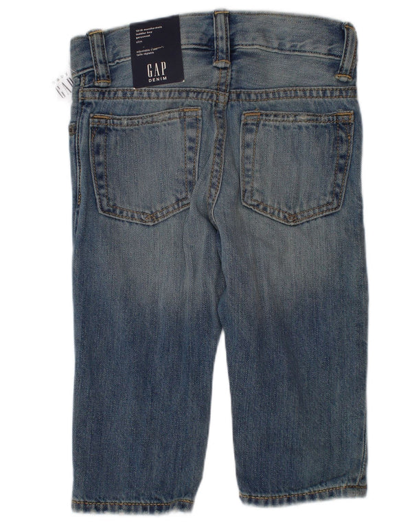 Gap Baby Boys Graphic Slim Jeans 12-18 μηνών W20 L10 Μπλε βαμβακερό