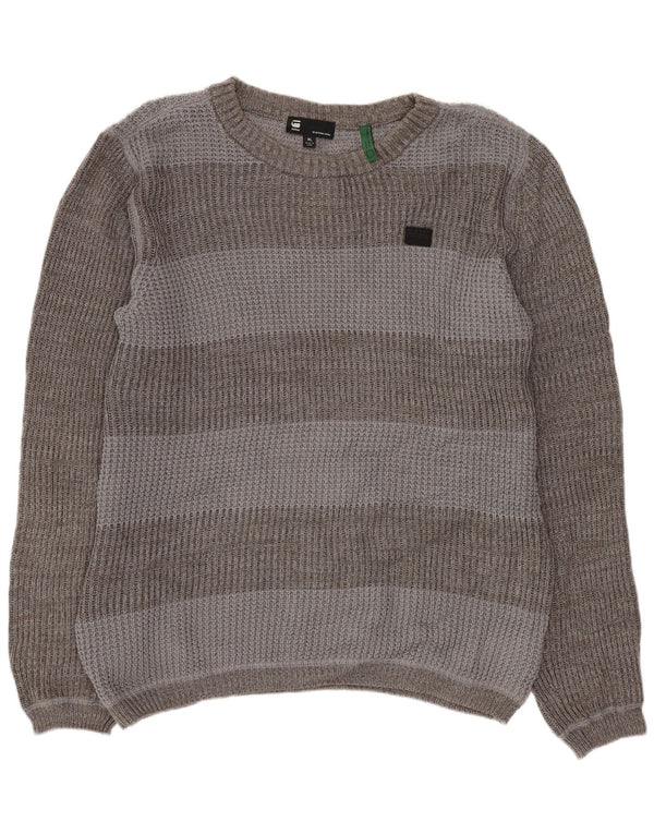 Ανδρικό πουλόβερ G-Star Boat Neck Jumper XL Grey Colourblock Cotton