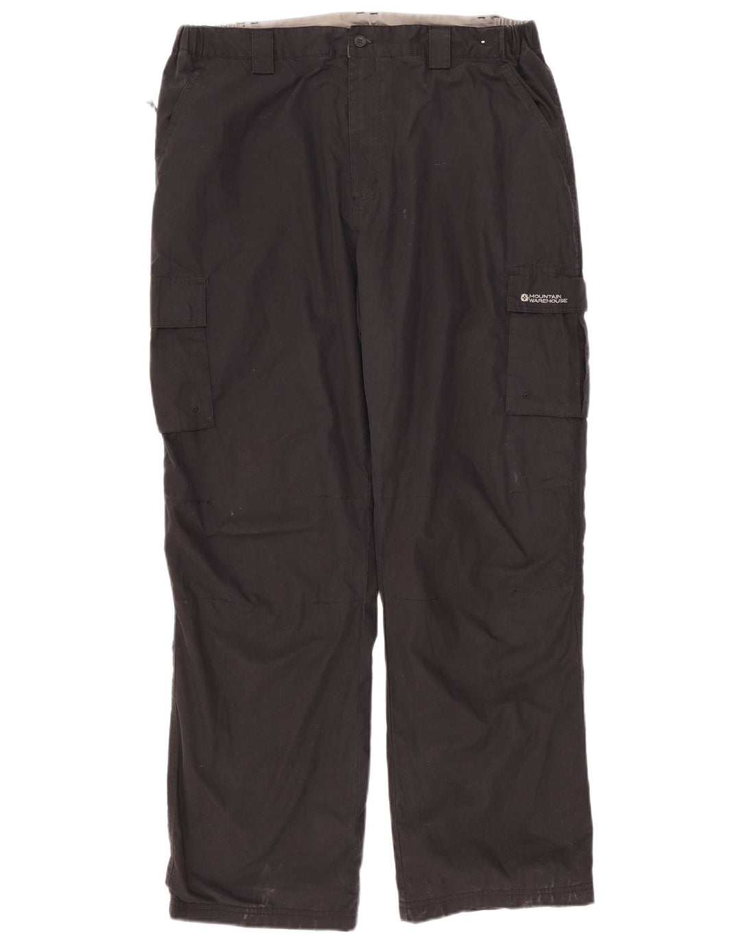 MOUNTAIN WAREHOUSE Ανδρικό ίσιο παντελόνι Cargo W38 L32 Μαύρο πολυεστέρα