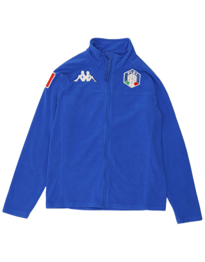 Kappa Γυναικείο Gara Graphic Fleece Jacket UK 16 Large Blue Polyester