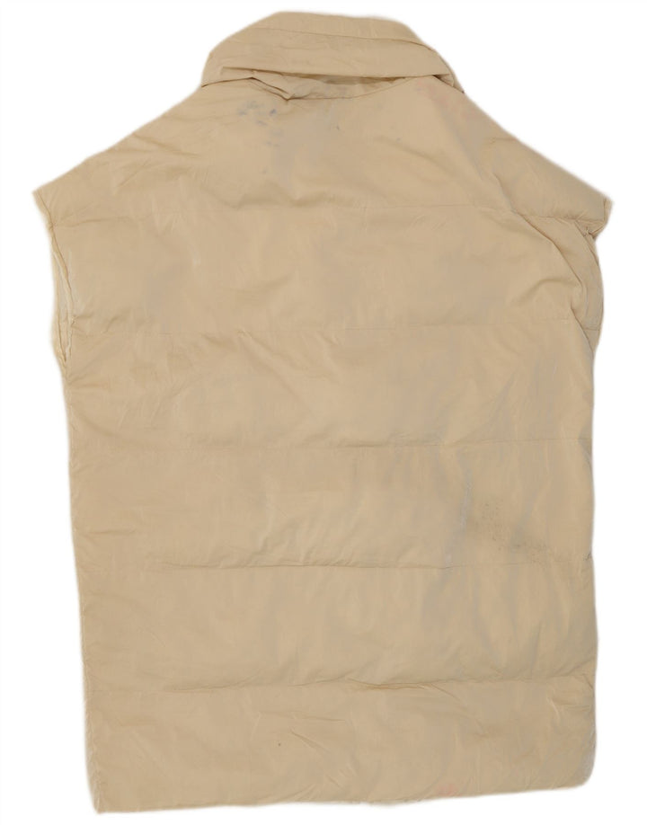 Zara Γυναικεία Longline Oversized Gilet UK 10 Small Beige Polyester