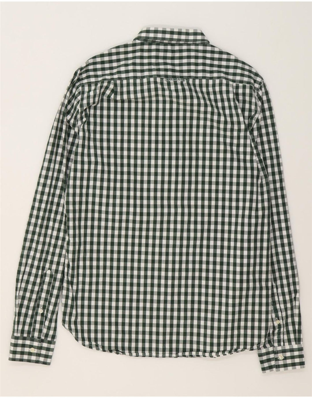 Ανδρικό πουκάμισο SUPERDRY XL Πράσινο βαμβακερό Gingham