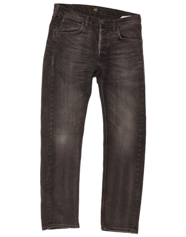 Lee Mens Daren Straight Jeans W31 L30 Γκρι βαμβακερό