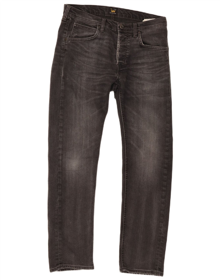 Lee Mens Daren Straight Jeans W31 L30 Γκρι βαμβακερό