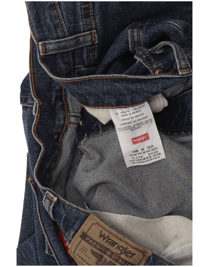 Ανδρικό τζιν Wrangler ίσιο W38 L32 Μπλε βαμβακερό