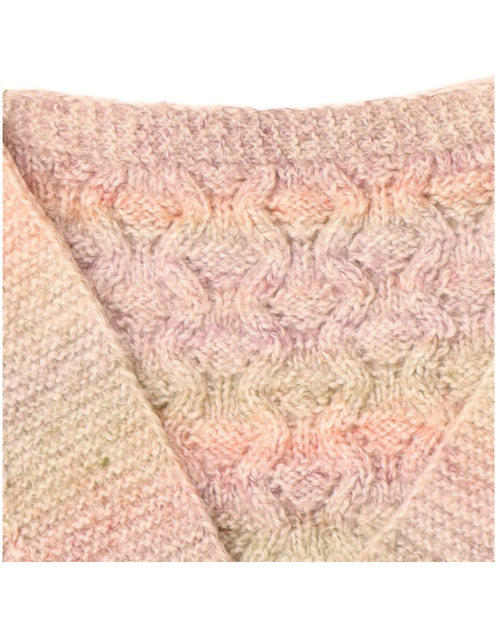 Γυναικείο γιλέκο VINTAGE Tank Top UK 16 μεγάλο ροζ ριγέ