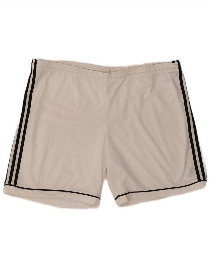 Ανδρικό αθλητικό σορτς Adidas Climalite XL Λευκό πολυεστέρα