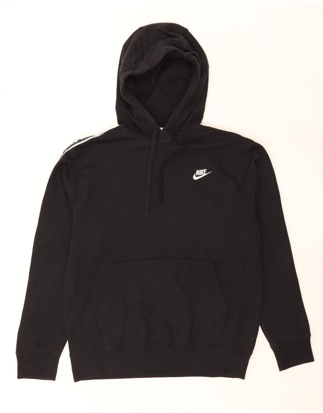 Ανδρικό γραφικό κουκούλα Nike, μεσαίο μαύρο βαμβακερό
