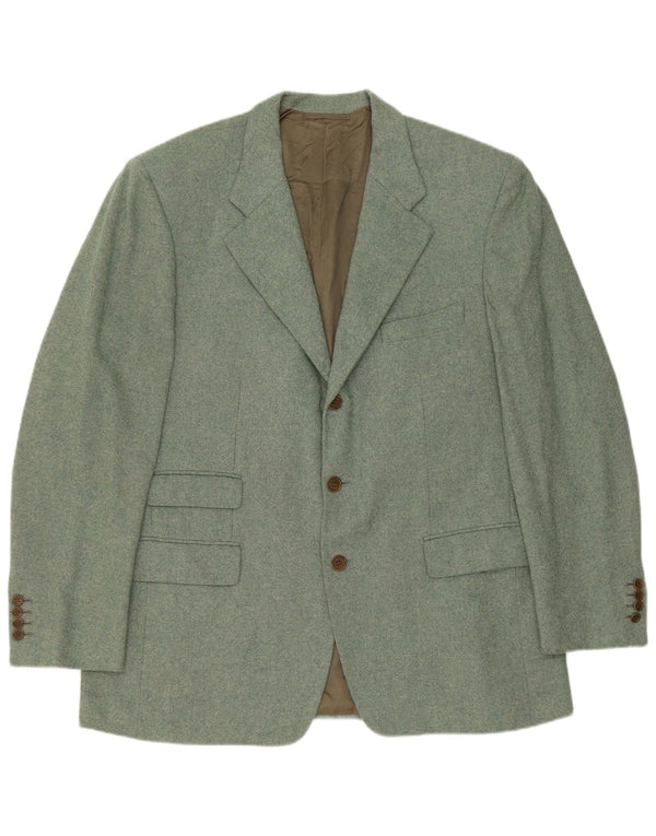 Ermenegildo Zegna γυναικείο σακάκι με 3 κουμπιά σακάκι UK 42 XL πράσινο κασμίρ