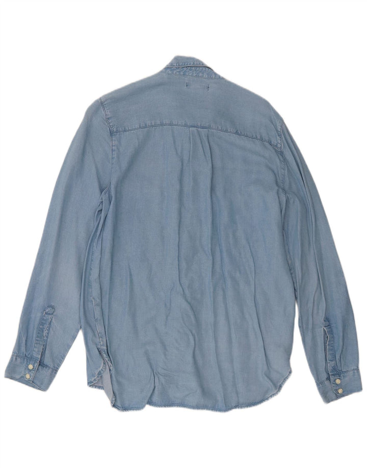 Gap Γυναικείο Τζιν Πουκάμισο UK 14 Medium Blue Lyocell