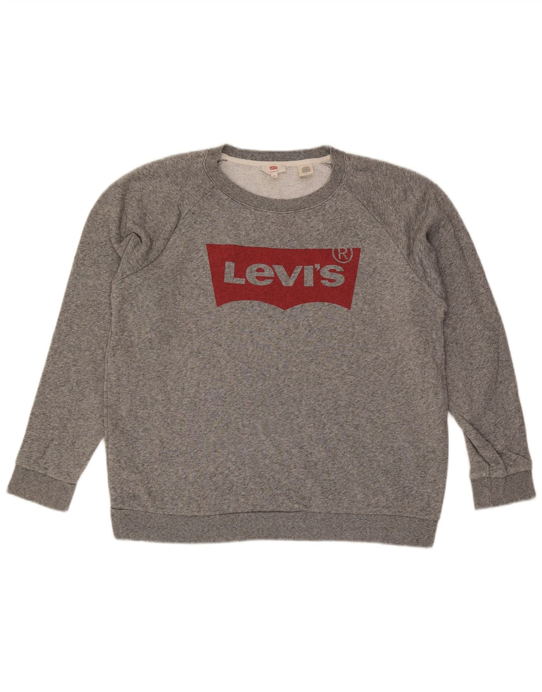 Ανδρικό γραφικό φούτερ Levi's, μεσαίο γκρι βαμβακερό