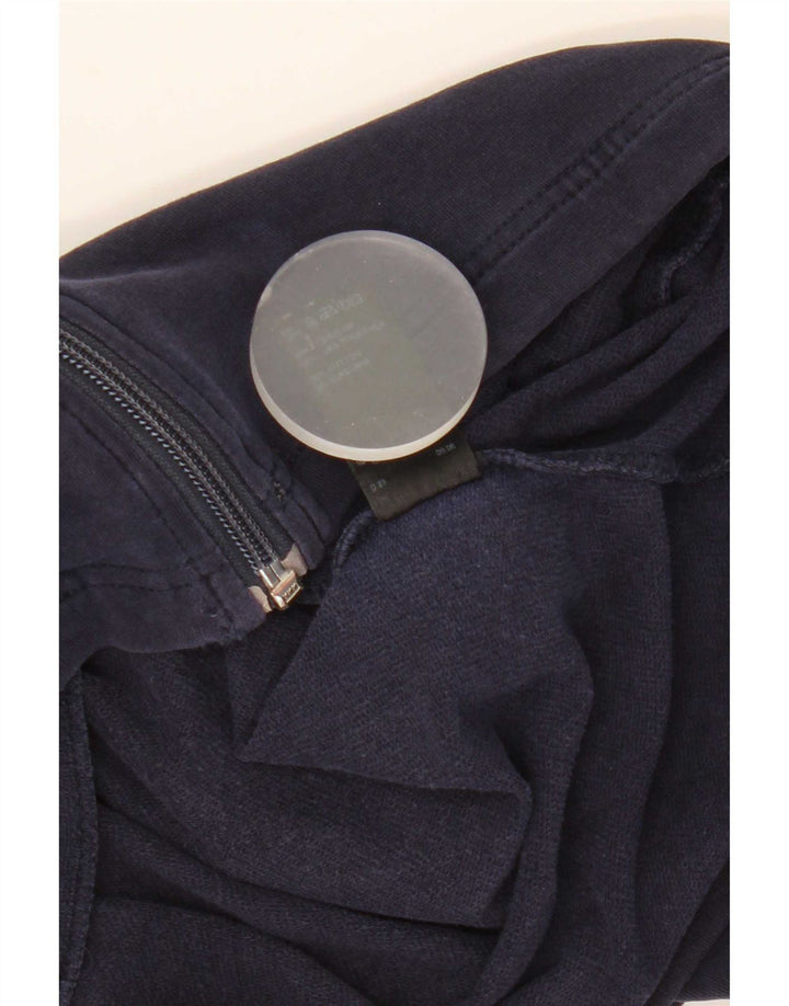 Marks & Spencer Γυναικεία αθλητική φόρμα Top Jacket UK 14 Large Navy Blue Cotton
