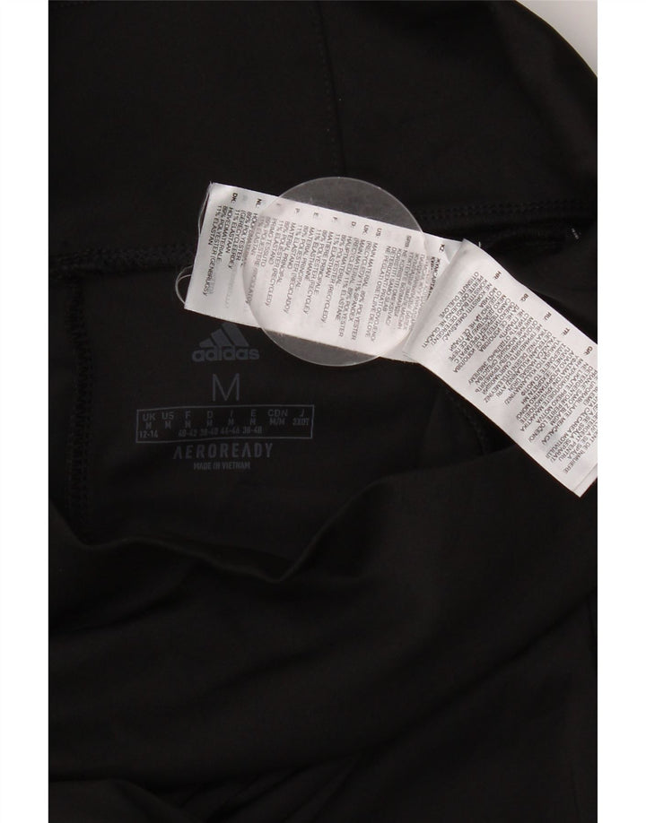 Γυναικεία κολάν Aeroready ADIDAS UK 12/14 Μεσαίο μαύρο πολυεστέρα