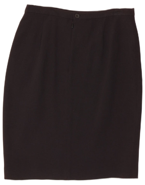 Zara Γυναικεία Ψηλόμεση Pencil Φούστα EU 42 Large W30 Black Rayon