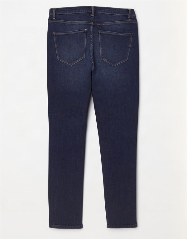 Hollister γυναικείο τζιν ψηλόμεσο με καμπύλες US 11 Large W30 L28 Navy Blue
