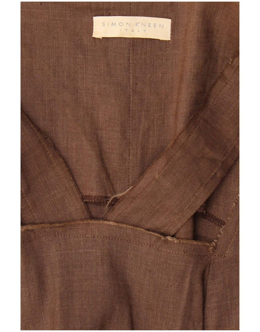 VINTAGE Γυναικείο Αμάνικο Maxi Φόρεμα UK 8 Μικρό Καφέ