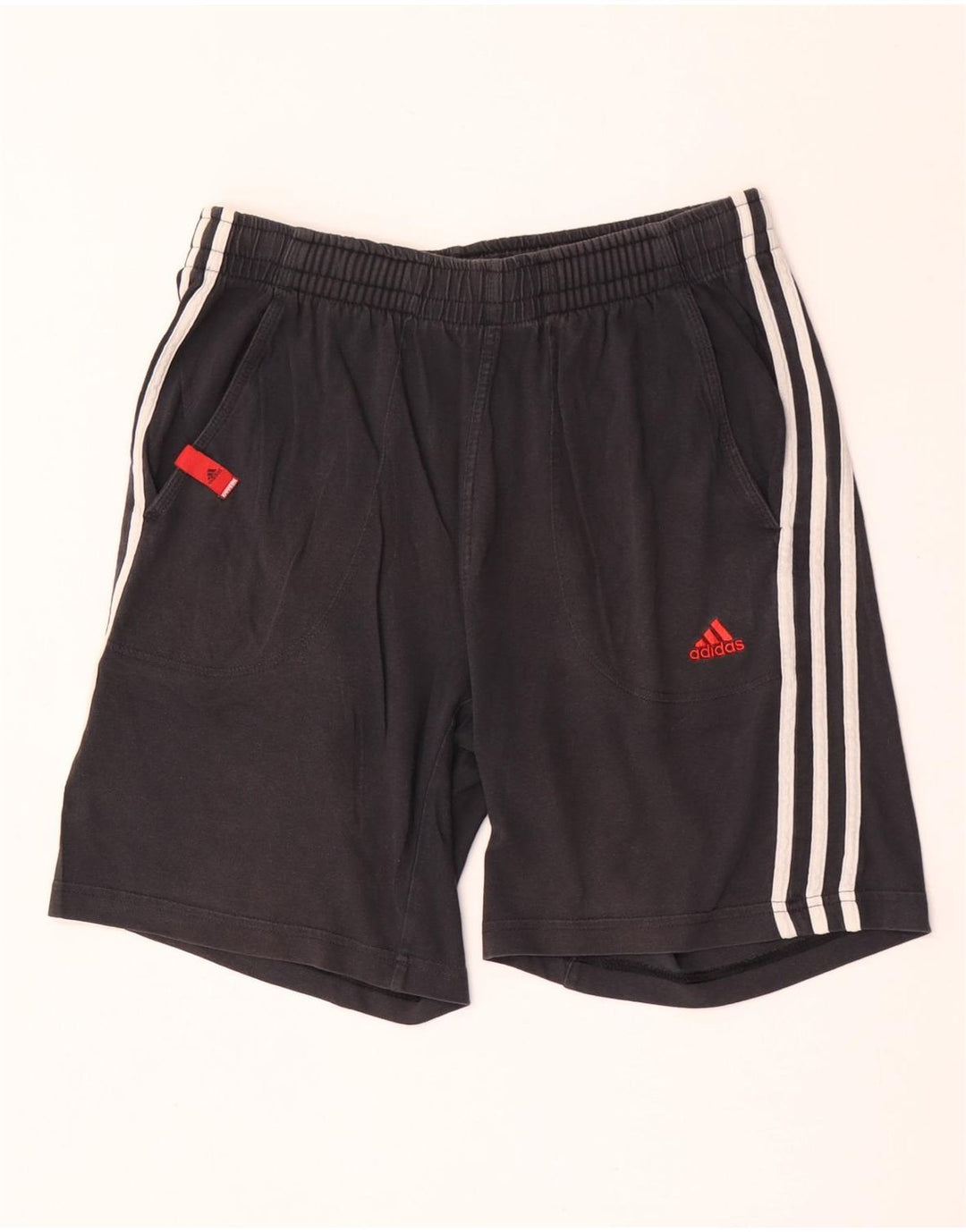 Ανδρικό αθλητικό σορτς Adidas, μεσαίο μαύρο βαμβακερό
