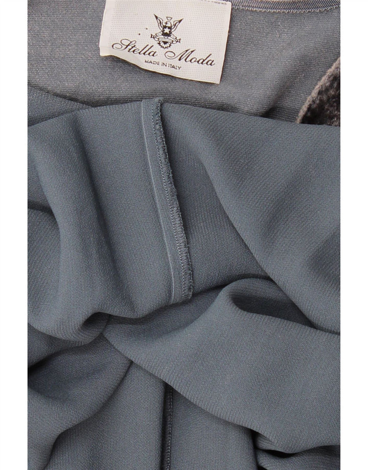 STELLA MODA Γυναικείο μακρυμάνικο Maxi Φόρεμα UK 12 Medium Grey
