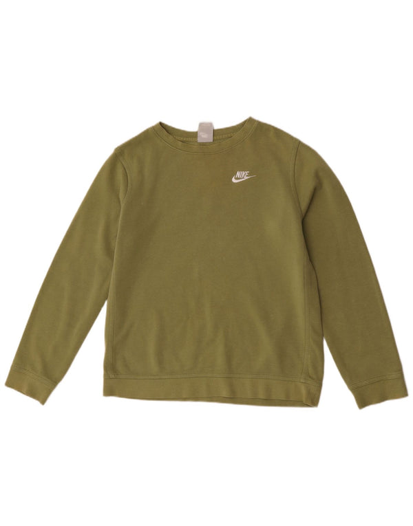 Φούτερ Nike Boys Jumper 13-14 ετών XL Χακί βαμβακερό