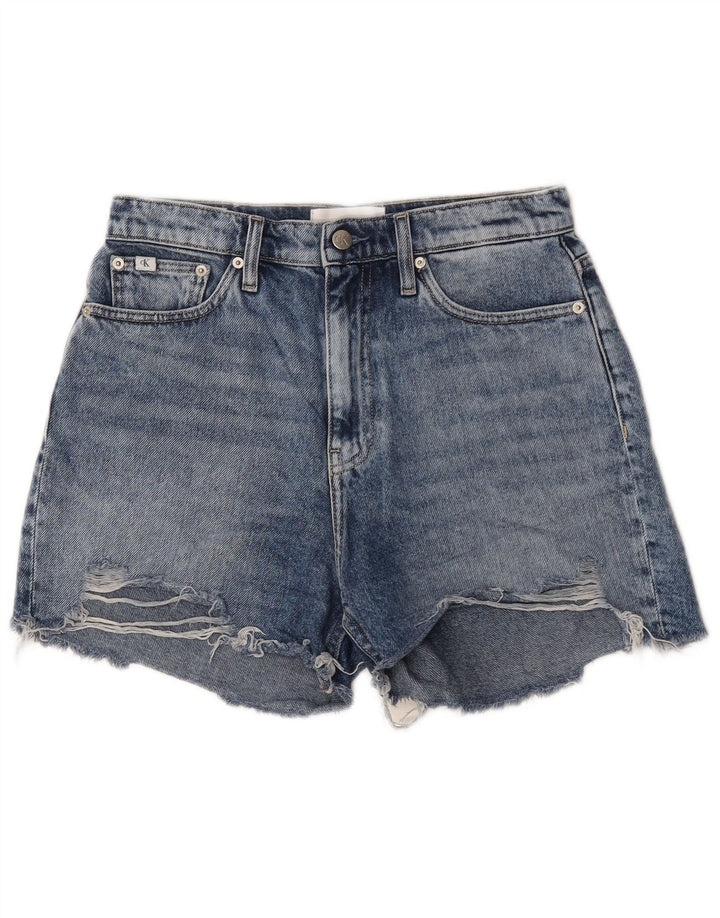 Calvin Klein Γυναικείο τζιν Distressed Hot Παντελόνι W28 Μεσαίο Μπλε Βαμβακερό