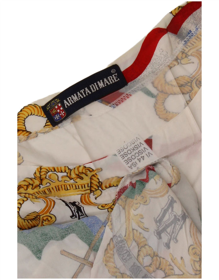 Armata Di Mare Γυναικεία Abstract Pattern Μπλούζα Top IT 44 Medium White
