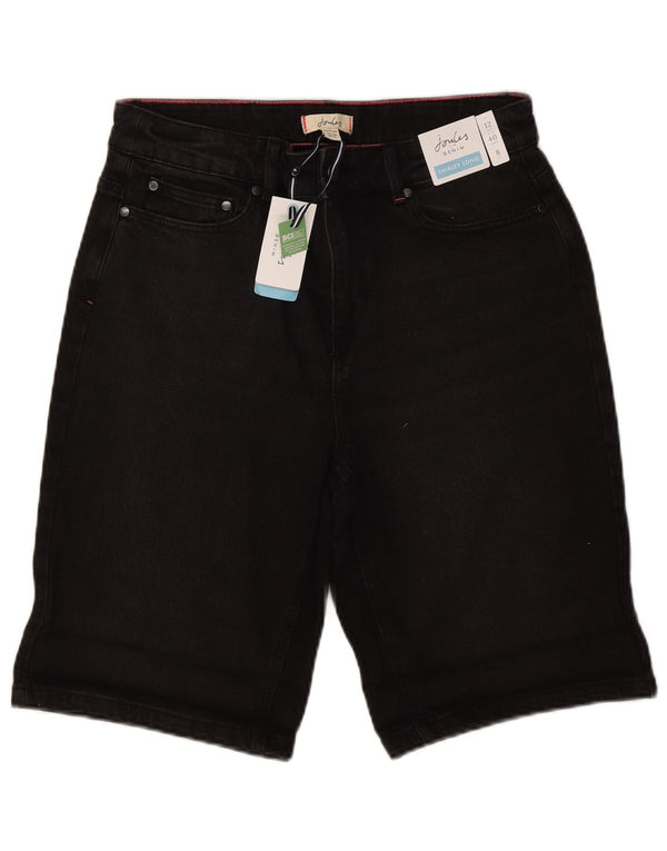 Joules Γυναικείο τζιν σορτς UK 12 Medium W30 μαύρο βαμβακερό