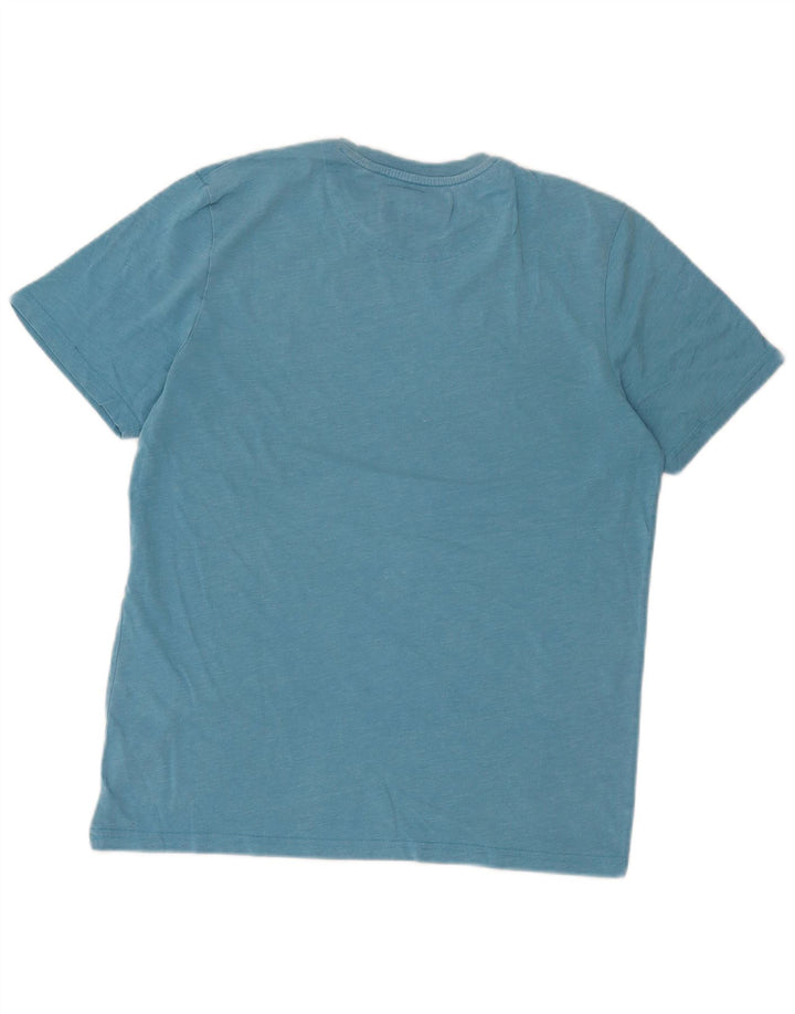 Ανδρικό T-Shirt Lyle & Scott Top Βαμβακερό μεσαίο μπλε με φλύκταινες