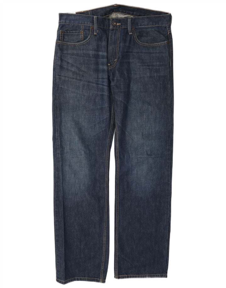 Levi's Mens 514 Straight Jeans W34 L32 Navy Blue Cotton