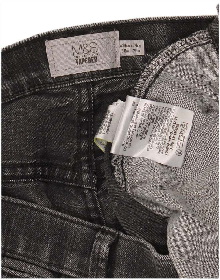 Marks & Spencer Ανδρικό Κωνικό Τζιν W36 L29 Γκρι Βαμβακερό