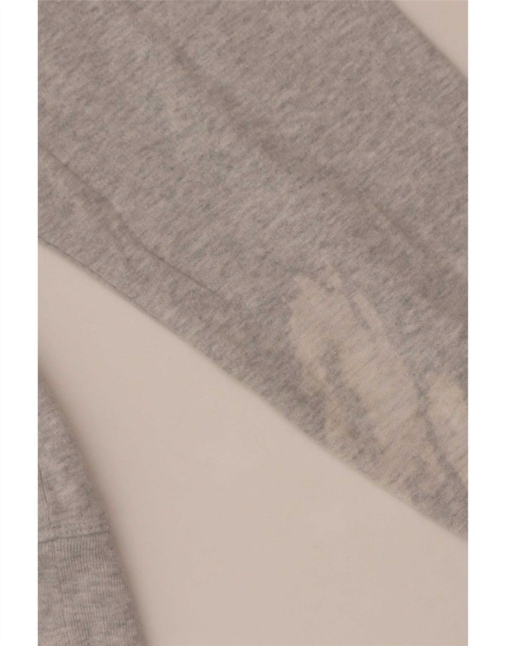 Marks & Spencer Γυναικεία γραφική φούτερ Jumper UK 16 Large Grey Cotton