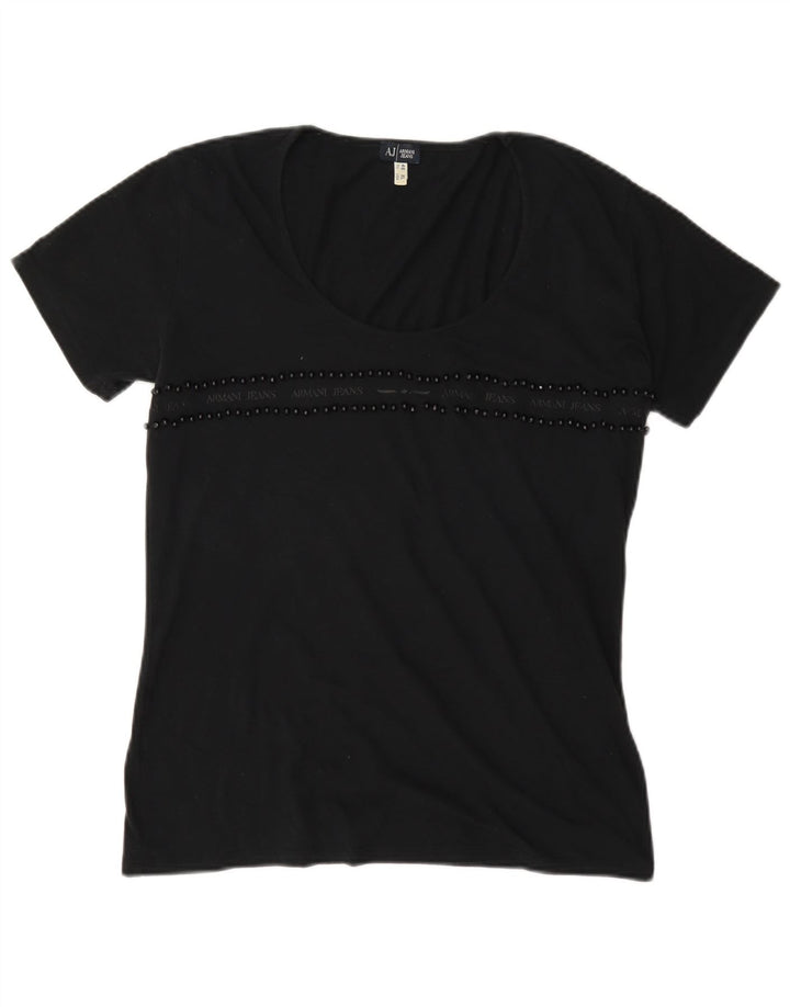Armani Jeans Γυναικείο T-Shirt Top EU 46 XL Μαύρο