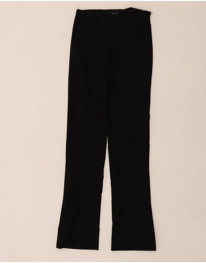 Massimo Dutti Γυναικείο παντελόνι μποτάκι EU 34 2XS W26 L30 Μαύρο βισκόζη