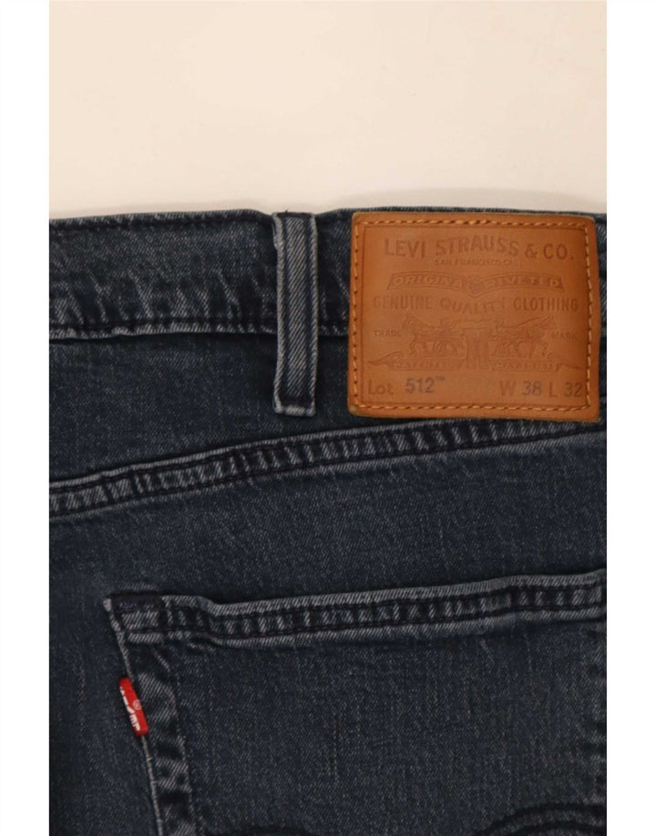 Levi's Mens 512 Slim Tapered Jeans W38 L32 Navy Blue
