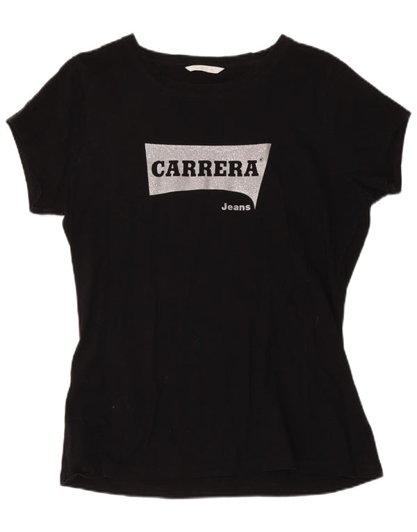 Γυναικείο γραφικό μπλουζάκι Carrera Top UK 18 XL Μαύρο