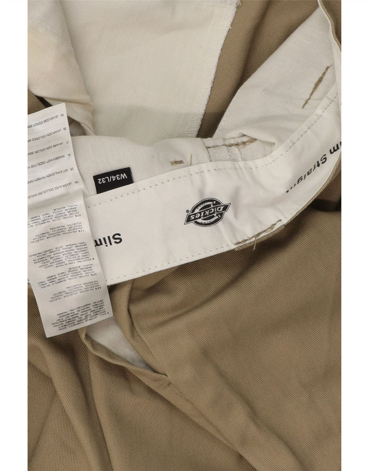 DICKIES Ανδρικό ίσιο παντελόνι Chino W34 L32 Beige Polyester