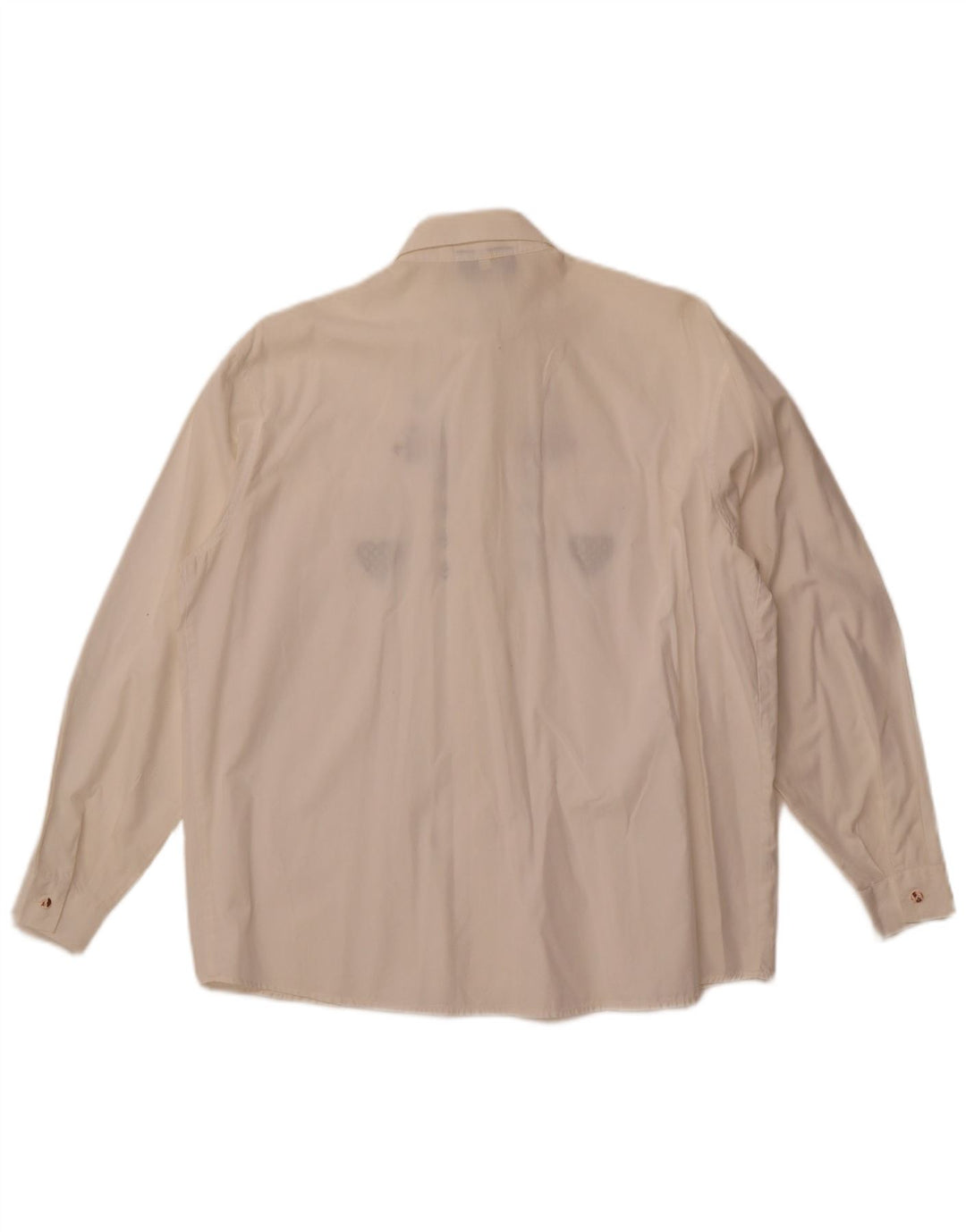 Vintage γυναικείο γραφικό πουκάμισο UK 14 μεγάλο λευκό βαμβακερό