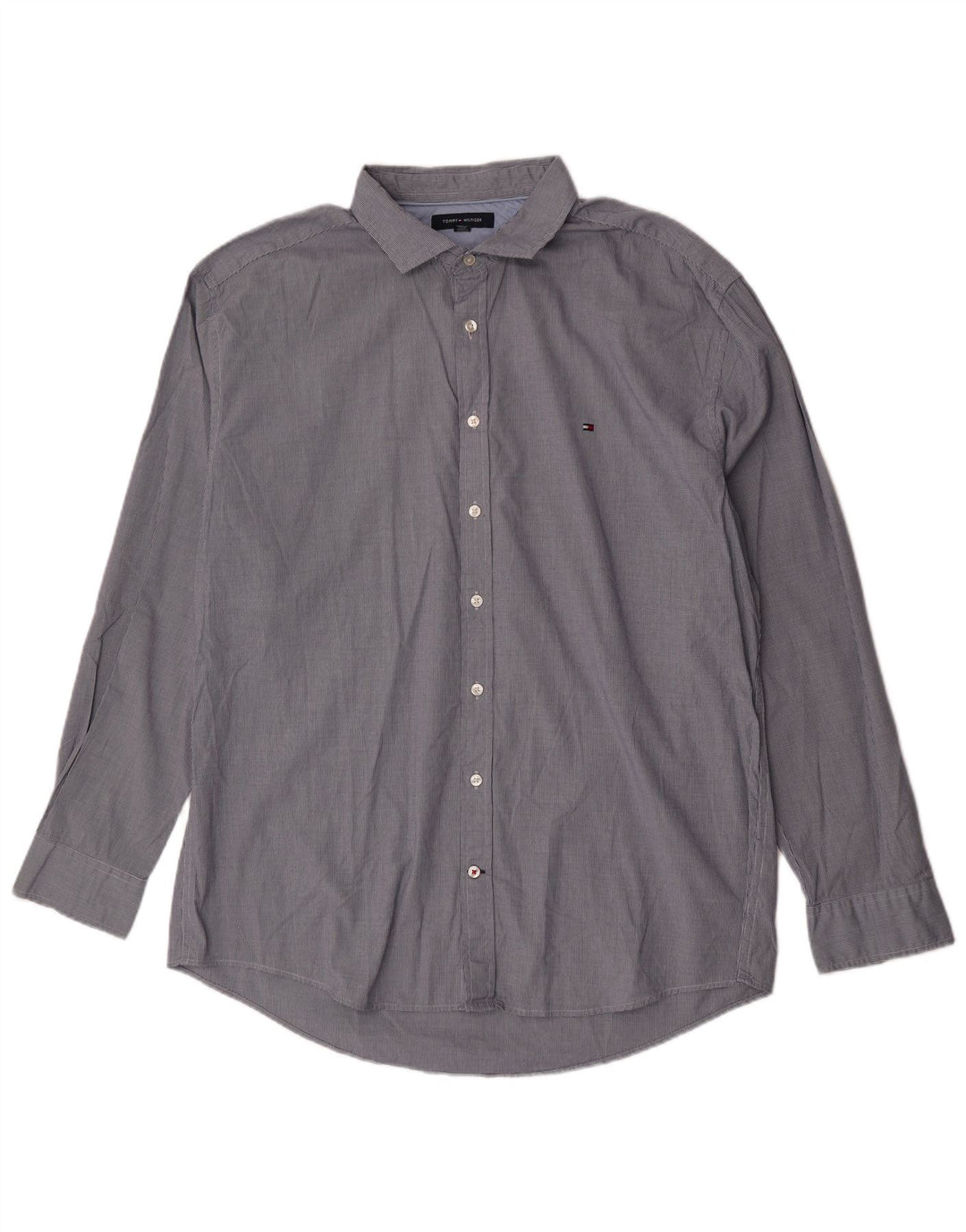 Ανδρικό πουκάμισο Tommy Hilfiger 2XL Blue Houndstooth