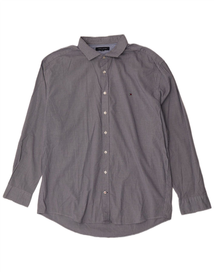 Ανδρικό πουκάμισο Tommy Hilfiger 2XL Blue Houndstooth