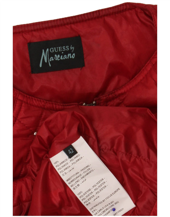 Guess By Marciano Γυναικείο καπιτονέ μπουφάν IT 42 Πολυαμίδιο με μεσαία κόκκινα στίγματα