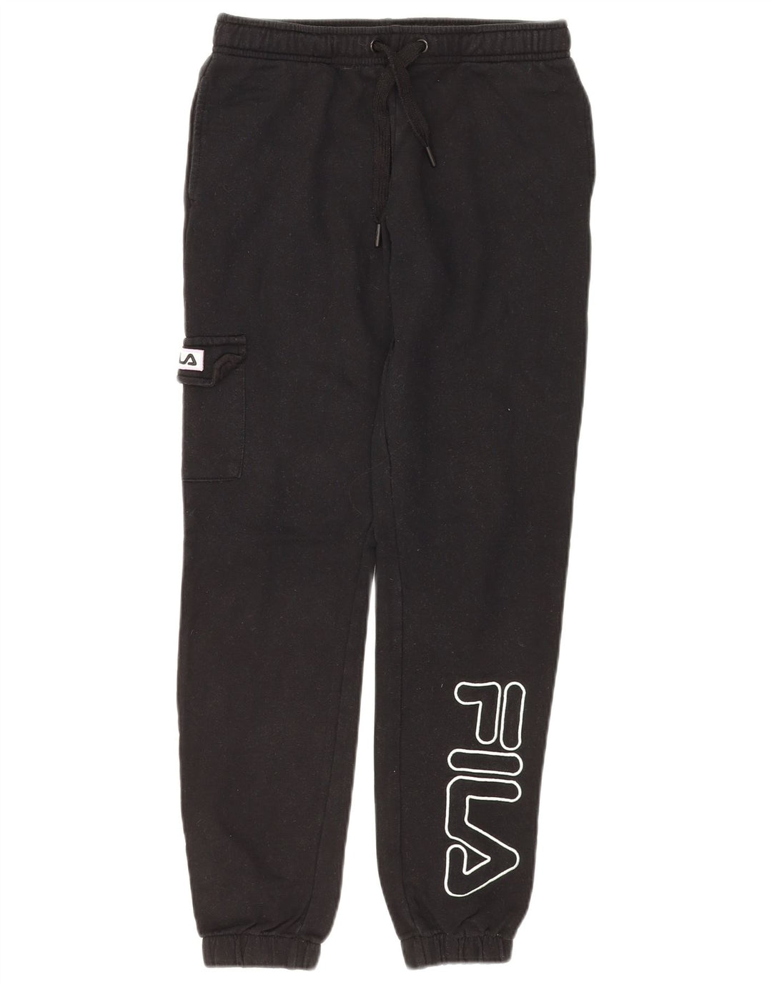 FILA Girls Graphic Cargo αθλητική φόρμα παντελόνι Joggers 13-14 ετών μαύρο