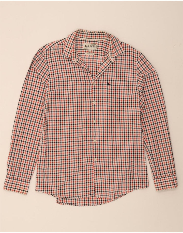 JACK WILLS Mens Classic Fit Shirt Large Multicoloured Gingham Cotton Vintage Jack Wills and Second-Hand Jack Wills from Messina Hembry 
