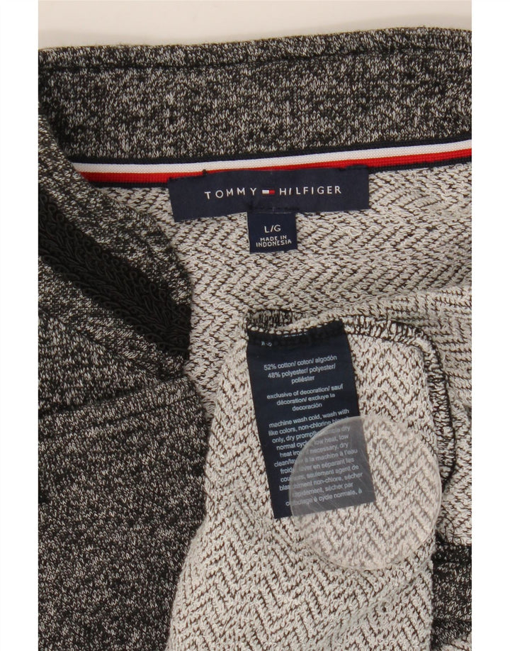 Tommy Hilfiger γυναικείο σακάκι UK 14 Large Grey Flecked Cotton