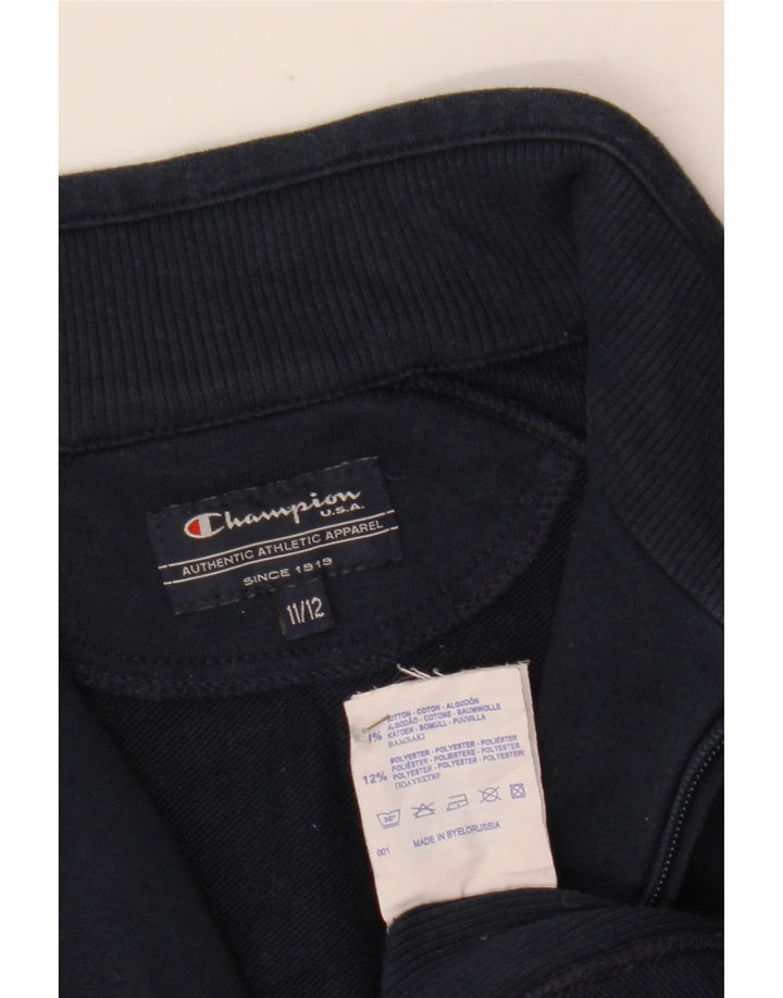 Champion Boys αθλητική φόρμα Top Jacket 11-12 Years Navy Blue Cotton