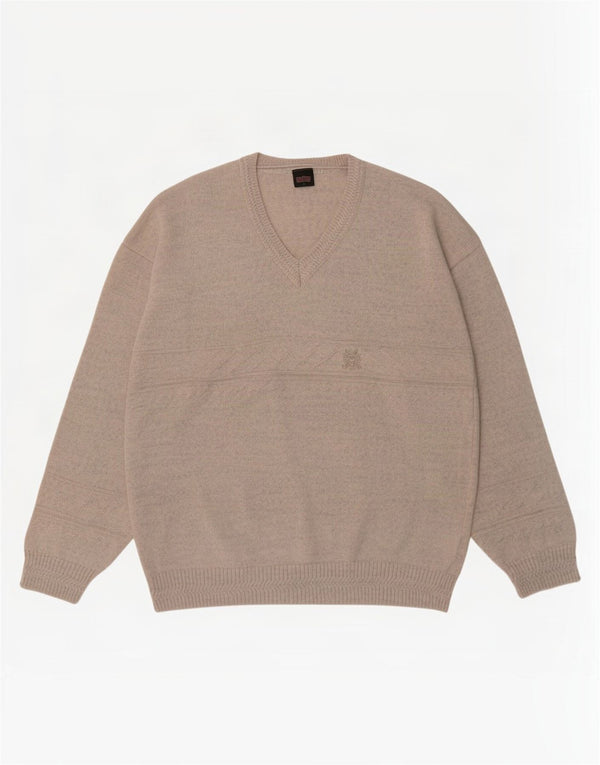 Ανδρικό πουλόβερ WESTBURY By C&A Loose Fit Jumper με λαιμόκοψη σε μεσαίο γκρι