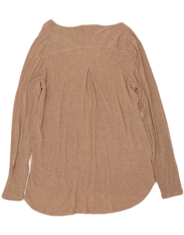 Essentials Γυναικείο τοπ μακρυμάνικο UK 12 Medium Beige Flecked
