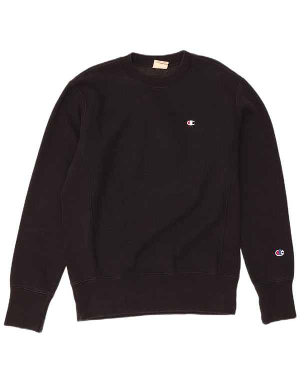 Ανδρικό φούτερ Champion Jumper Μικρό μαύρο βαμβακερό